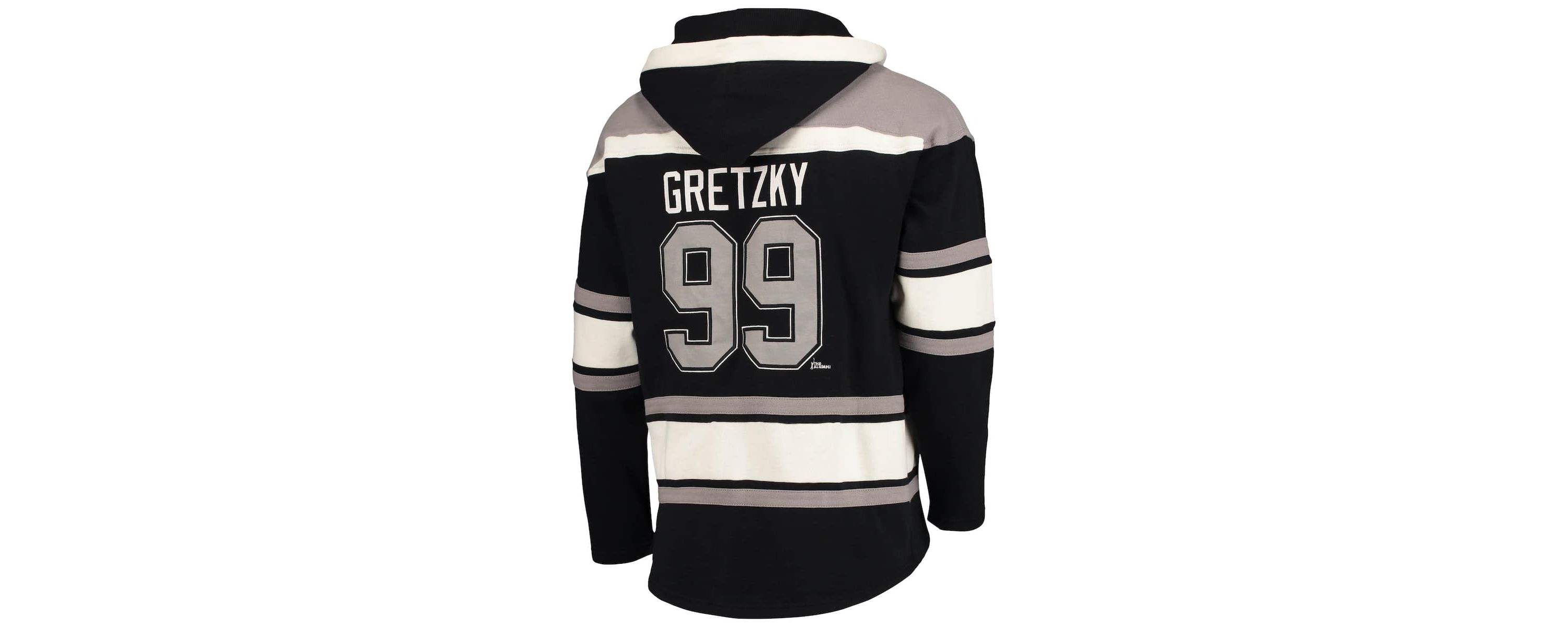 NHL Wayne Gretzky Los Angeles Kings Retired Player Name & Number Lacer Pullover Hoodie