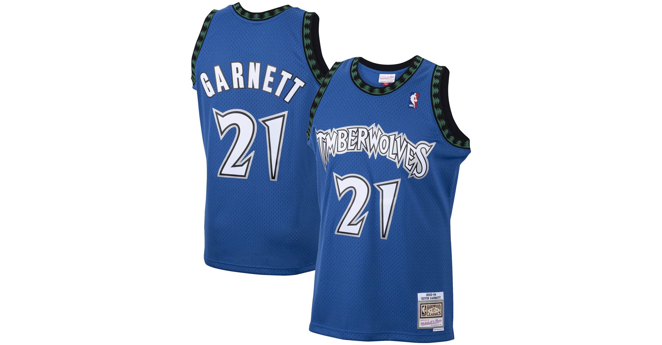 NBA Kevin Garnett Minnesota Timberwolves 2001/02 Hardwood Classics Swingman Jersey