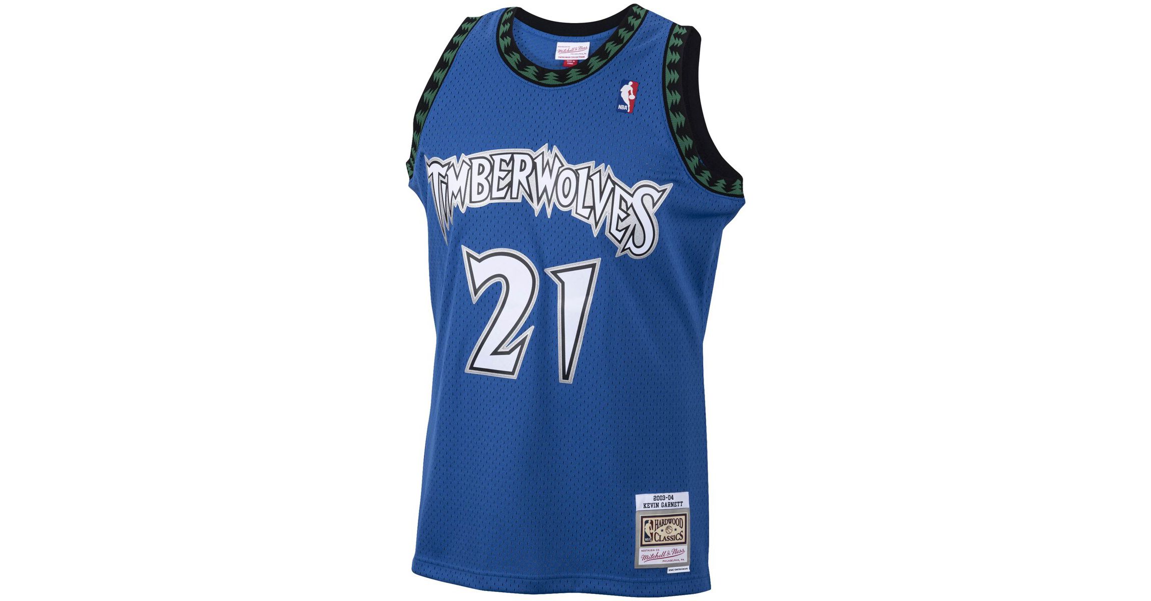 NBA Kevin Garnett Minnesota Timberwolves 2001/02 Hardwood Classics Swingman Jersey