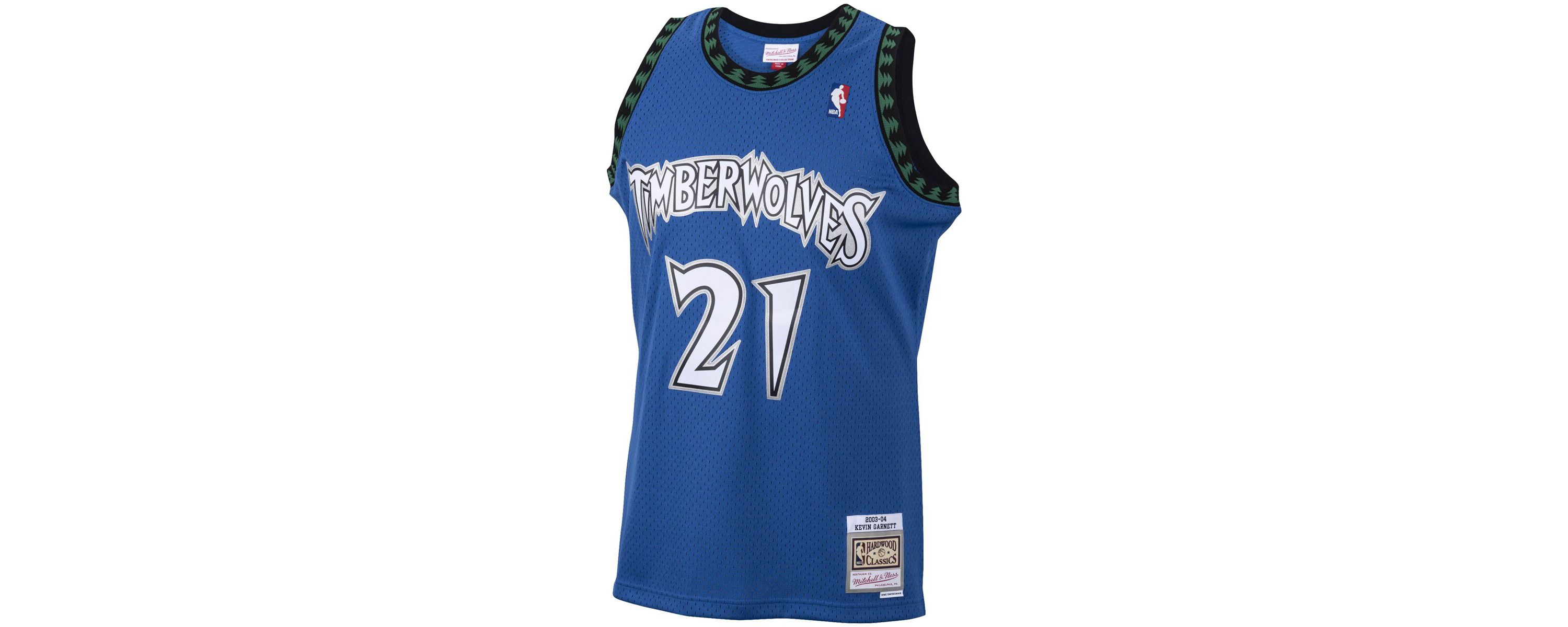 NBA Kevin Garnett Minnesota Timberwolves 2001/02 Hardwood Classics Swingman Jersey
