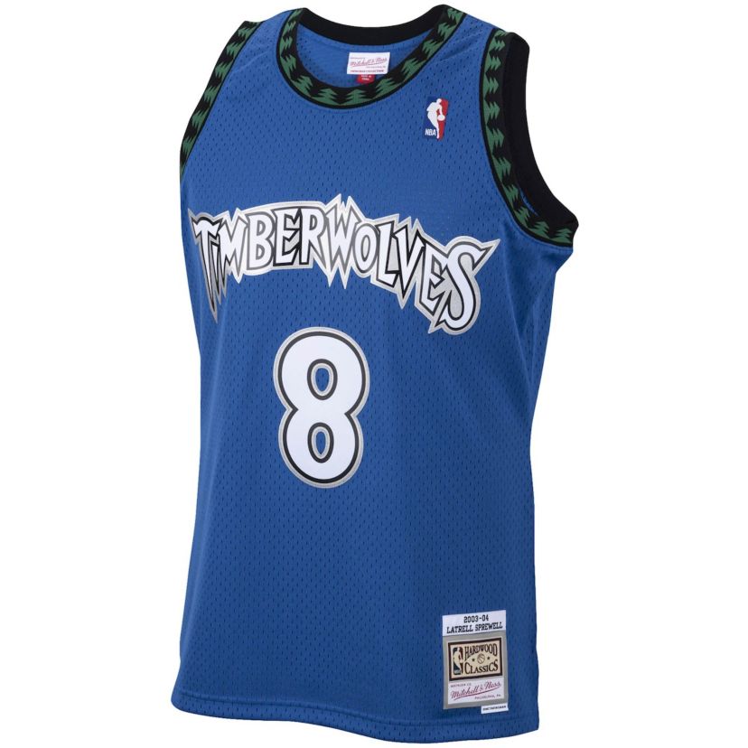 NBA Latrell Sprewell Minnesota Timberwolves 2001/02 Hardwood Classics Swingman Jersey