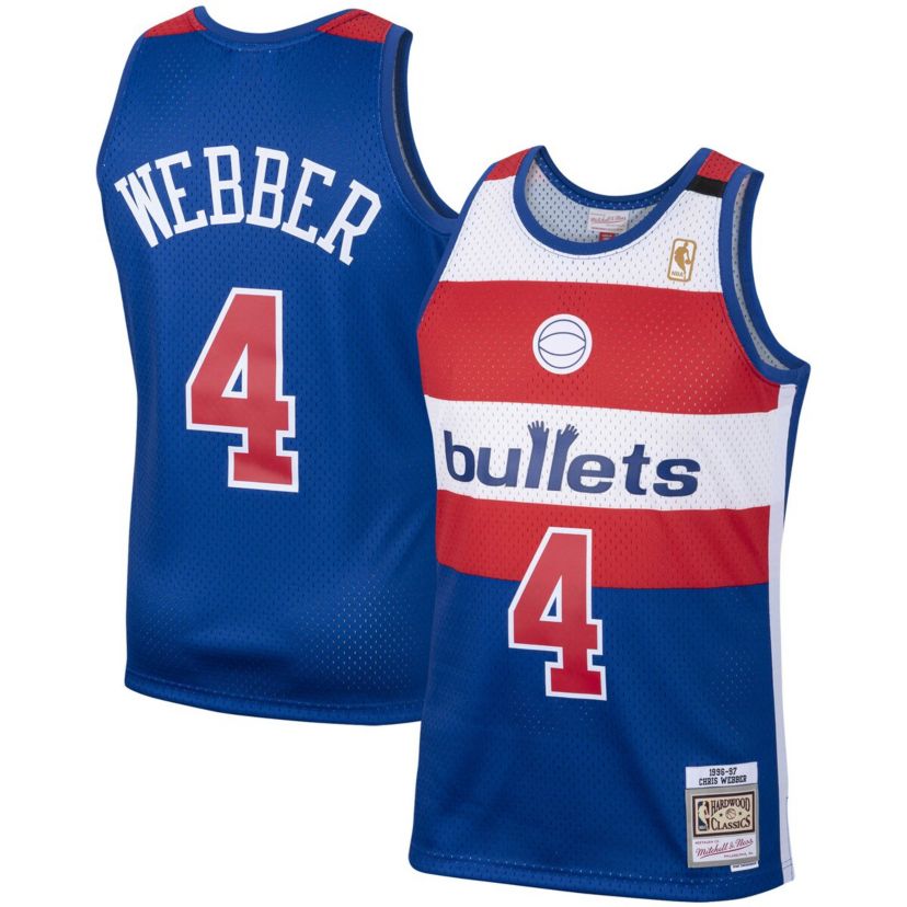 Hardwood Classic Teams Chris Webber Washington Bullets 1996/97 Hardwood Classics Swingman Jersey