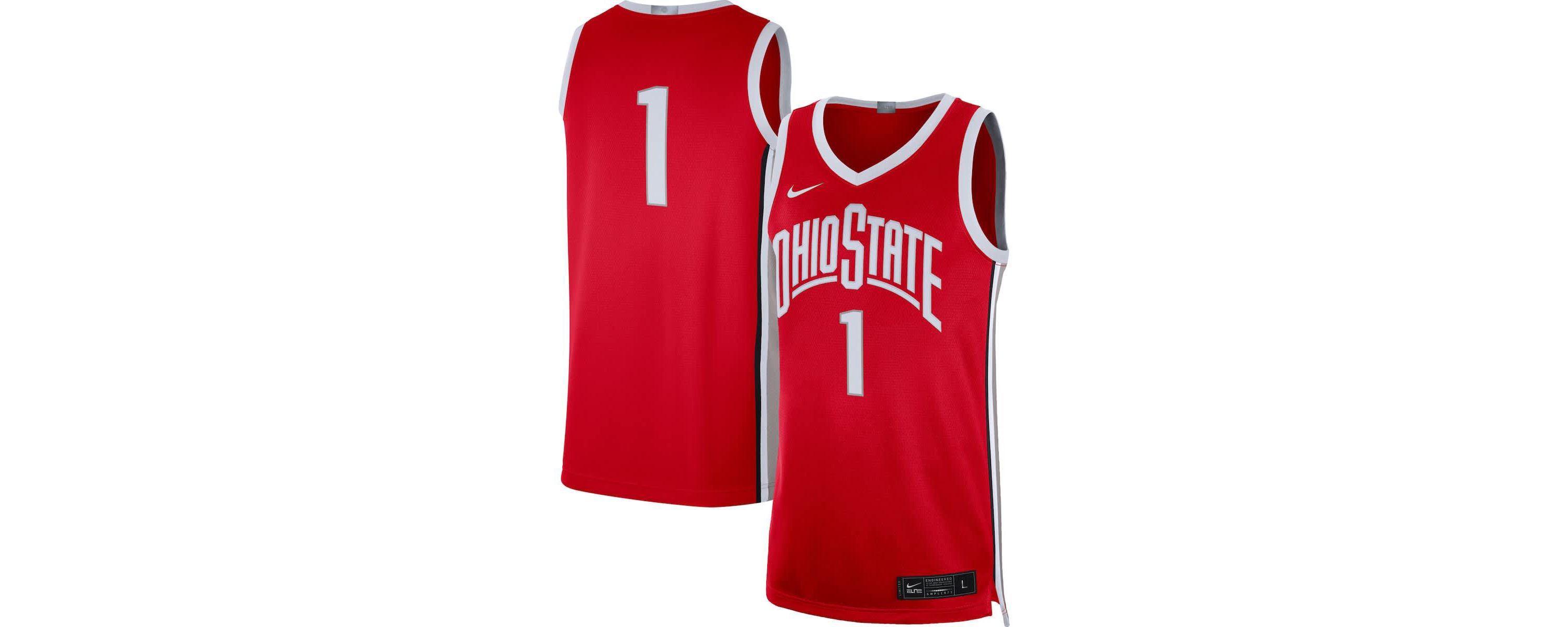 NCAA Nike #1 Ohio State Buckeyes Limited Basketball Jersey