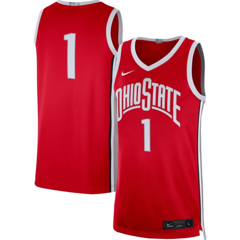 NCAA Nike #1 Ohio State Buckeyes Limited Basketball Jersey