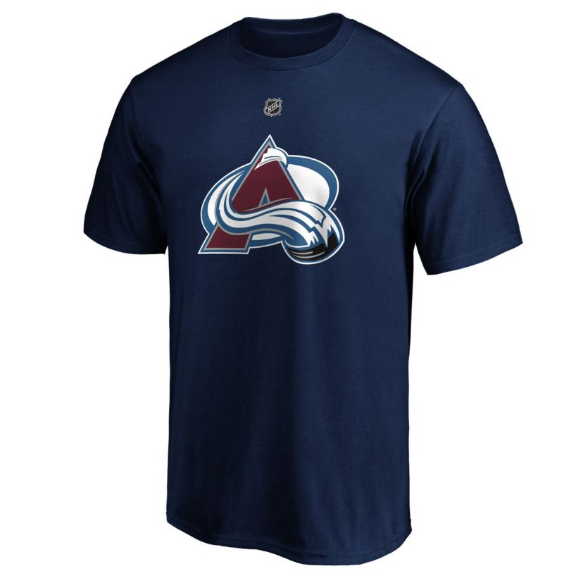 NHL Fanatics Cale Makar Colorado Avalanche Authentic Stack Name & Number Team T-Shirt
