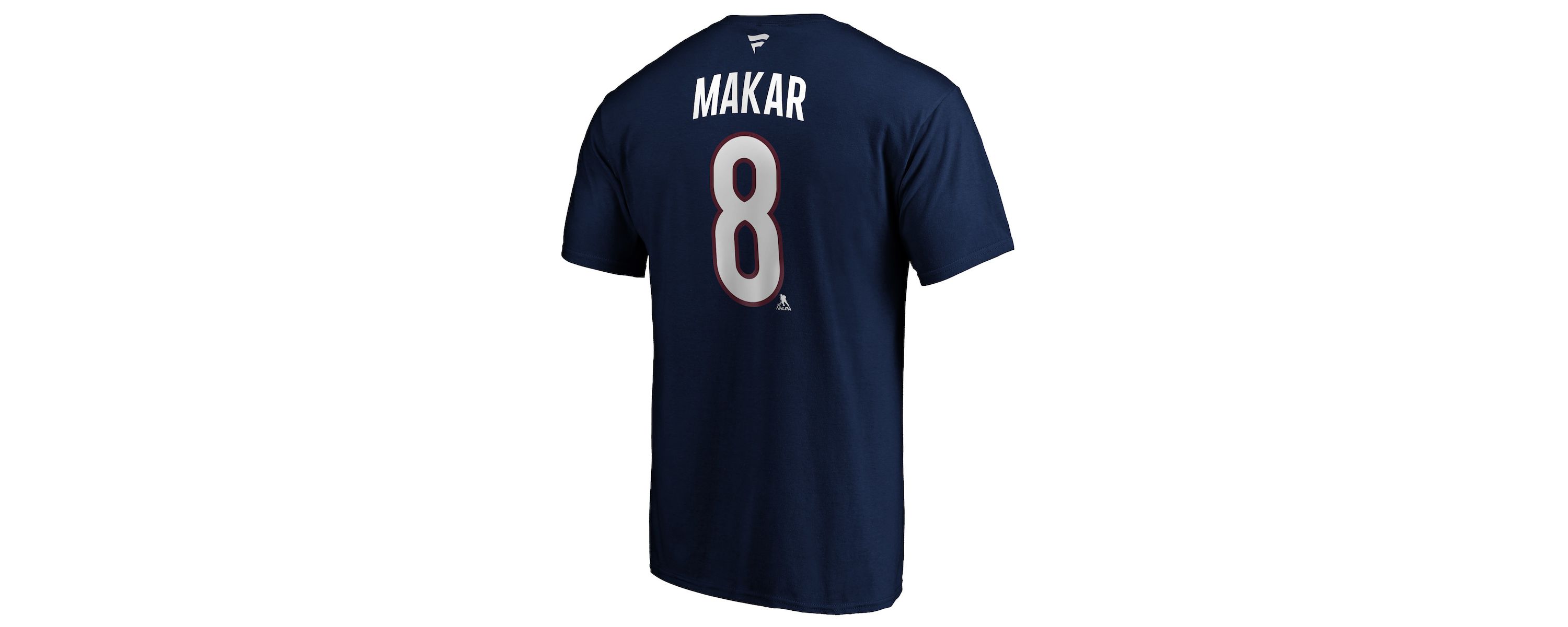 NHL Fanatics Cale Makar Colorado Avalanche Authentic Stack Name & Number Team T-Shirt