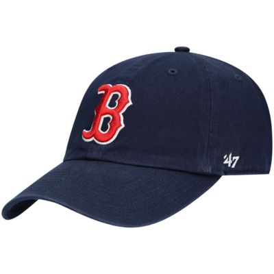 '47 Men's Boston Red Sox MLB Boston Sox Clean Up Adjustable Hat, Navy Blue