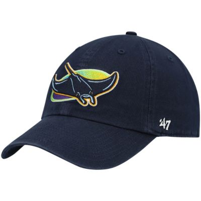 '47 Men's MLB Tampa Bay Rays Clean Up Adjustable Hat, Navy Blue