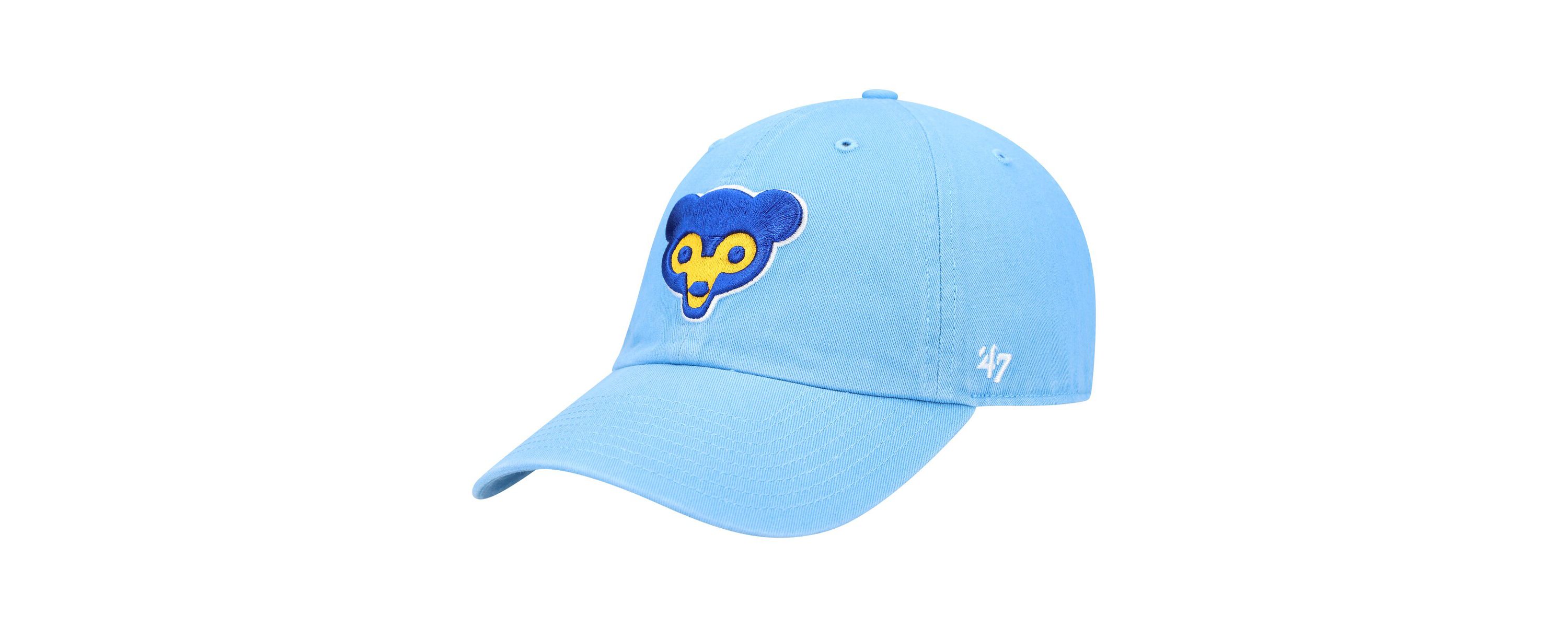 MLB Light Chicago Cubs Logo Cooperstown Collection Clean Up Adjustable Hat