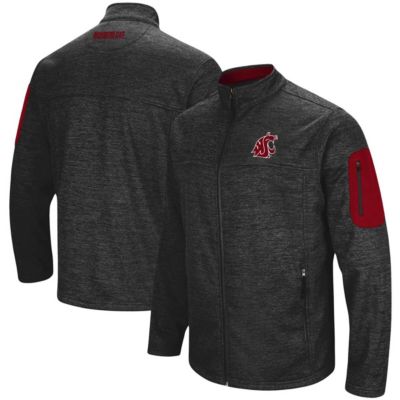 NCAA Heathered Washington State Cougars Anchor Full-Zip Jacket