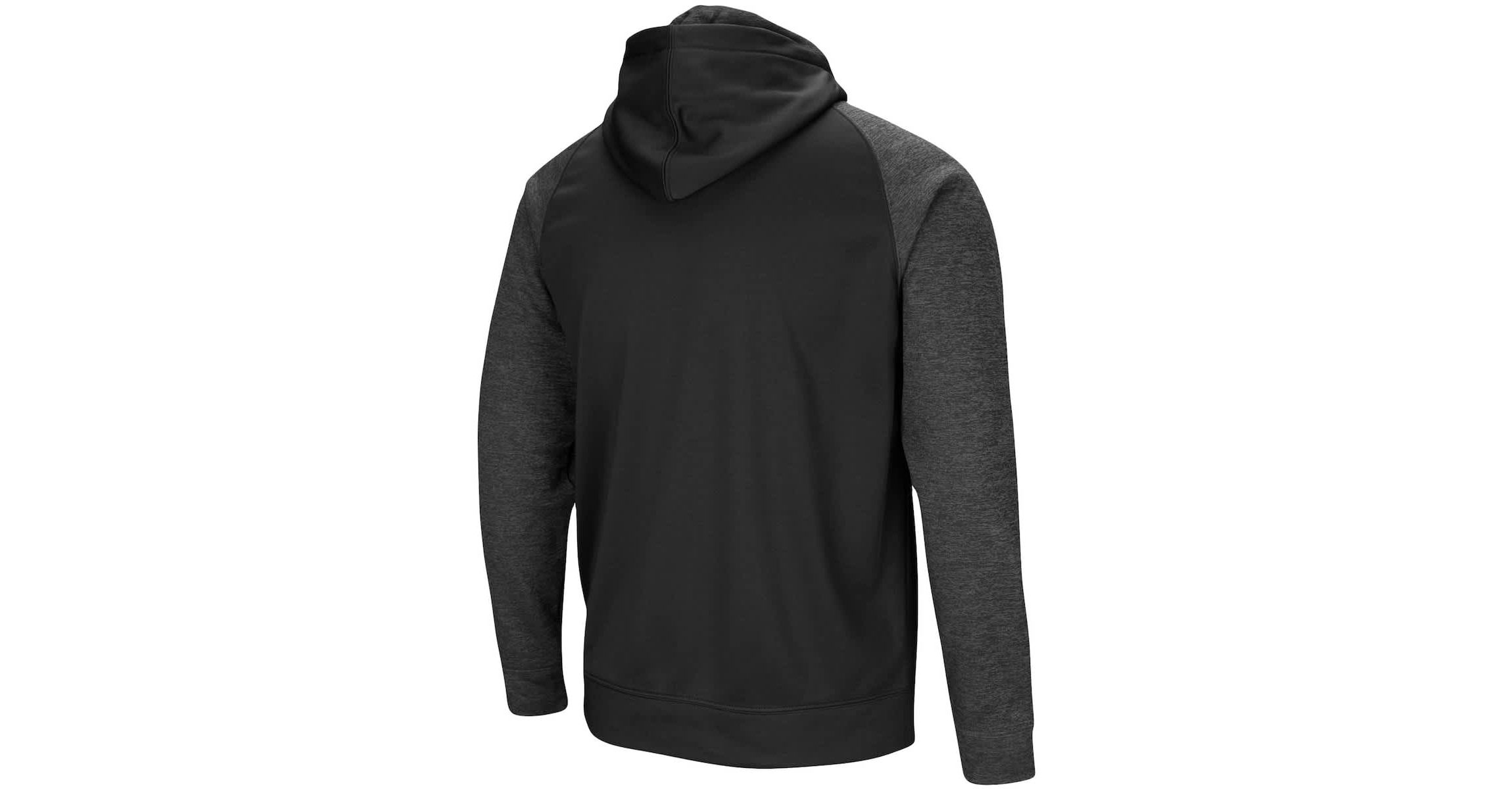 NCAA West Virginia Mountaineers Big & Tall Blackout Raglan Full-Zip Hoodie