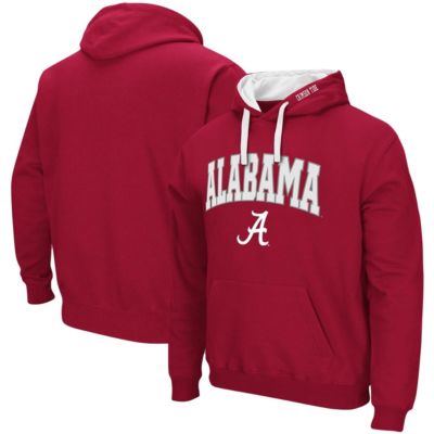 Colosseum Men's Alabama Crimson Tide NCAA Alabama Tide Big & Tall Arch & Logo 2.0 Pullover Hoodie, XL Tall