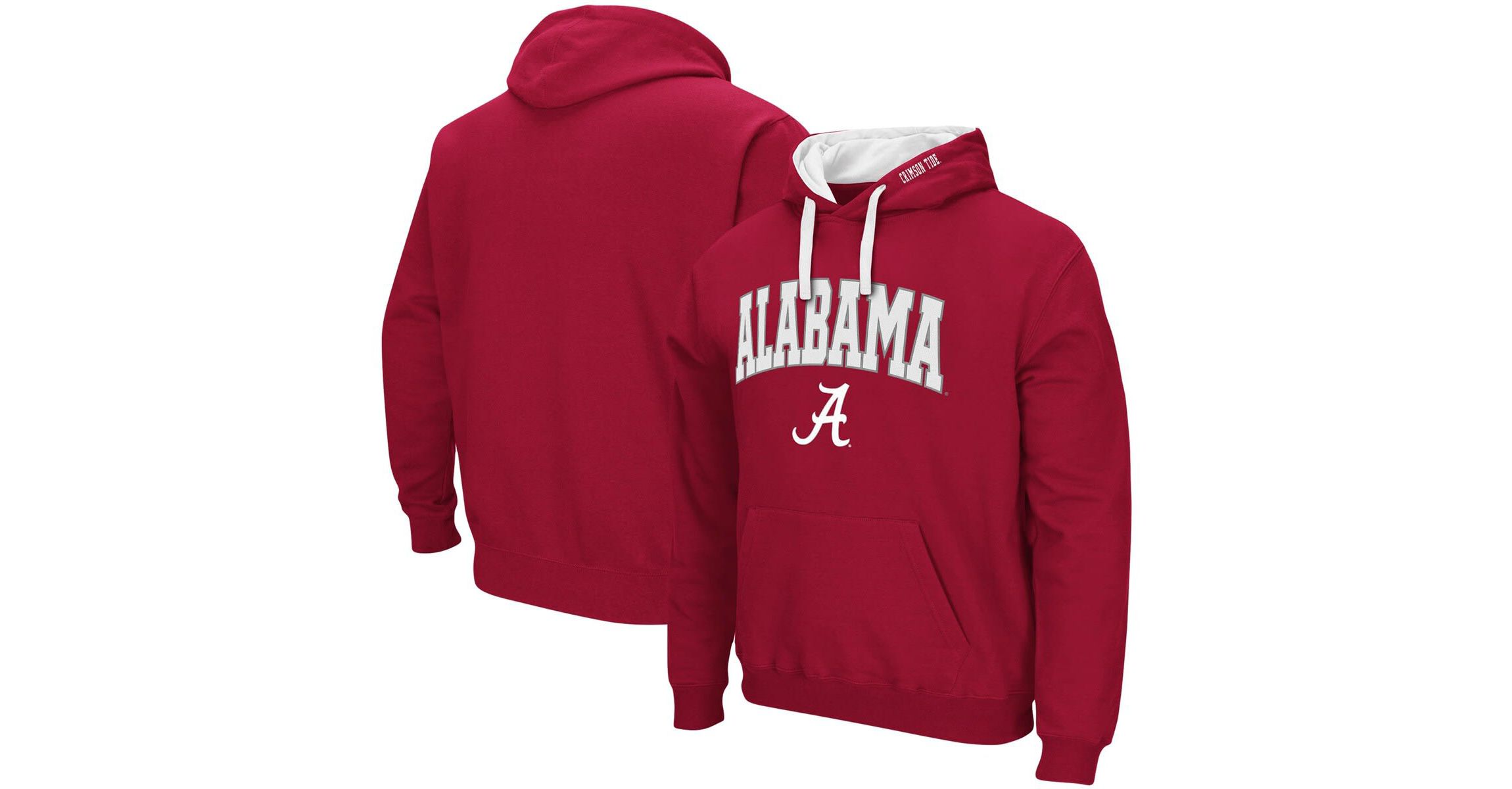 Alabama Crimson Tide NCAA Alabama Tide Big & Tall Arch & Logo 2.0 Pullover Hoodie