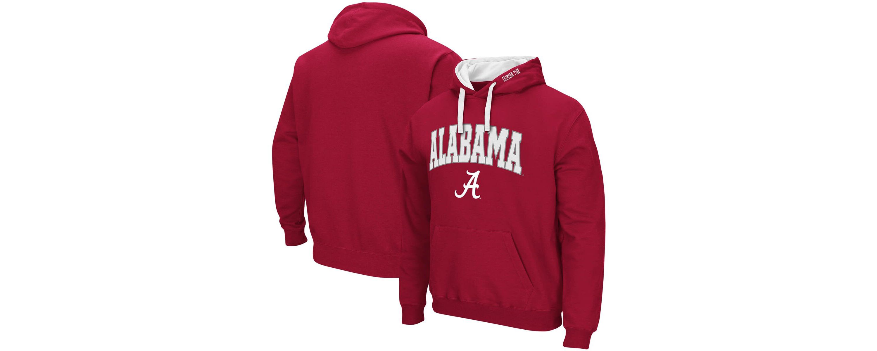 Alabama Crimson Tide NCAA Alabama Tide Big & Tall Arch & Logo 2.0 Pullover Hoodie