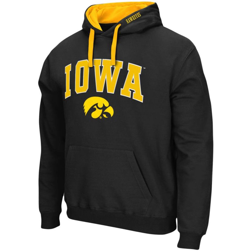 NCAA Iowa Hawkeyes Big & Tall Arch & Logo 2.0 Pullover Hoodie