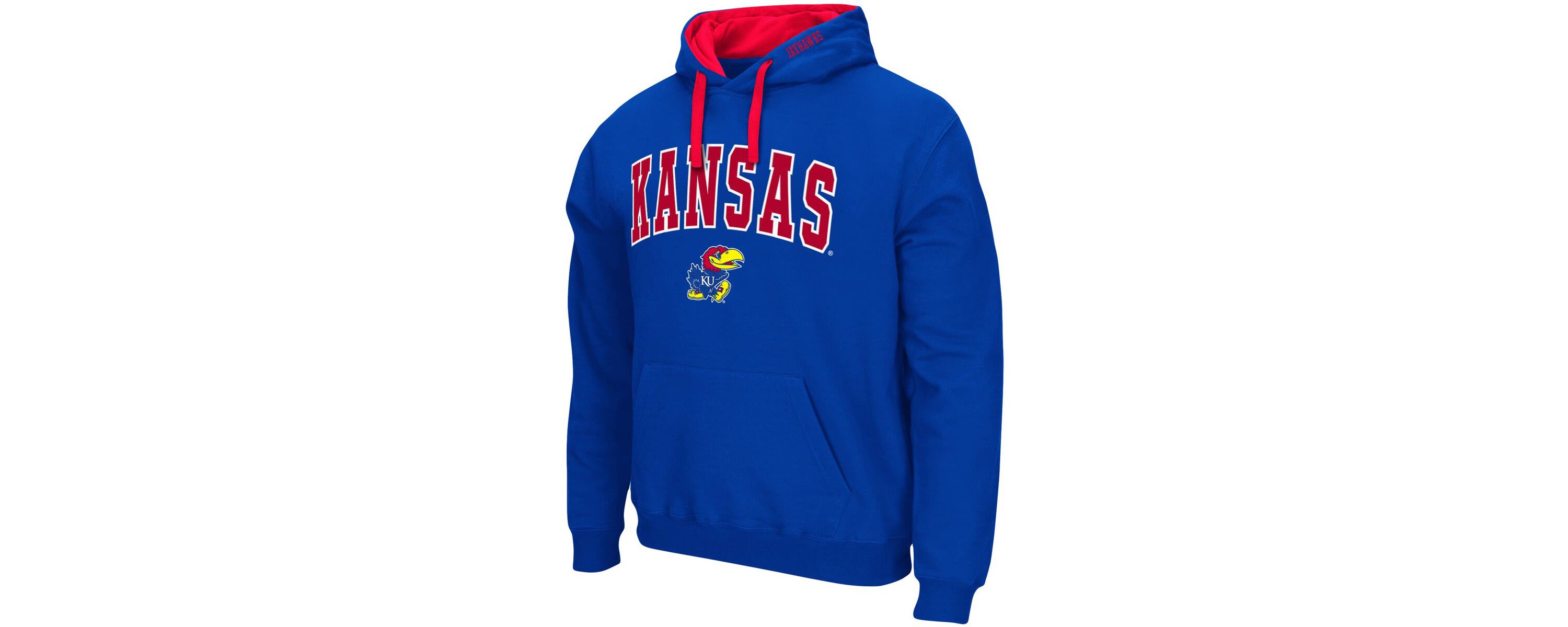 NCAA Kansas Jayhawks Big & Tall Arch & Logo 2.0 Pullover Hoodie