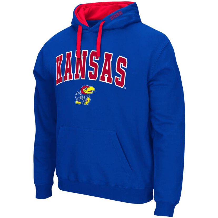 NCAA Kansas Jayhawks Big & Tall Arch & Logo 2.0 Pullover Hoodie