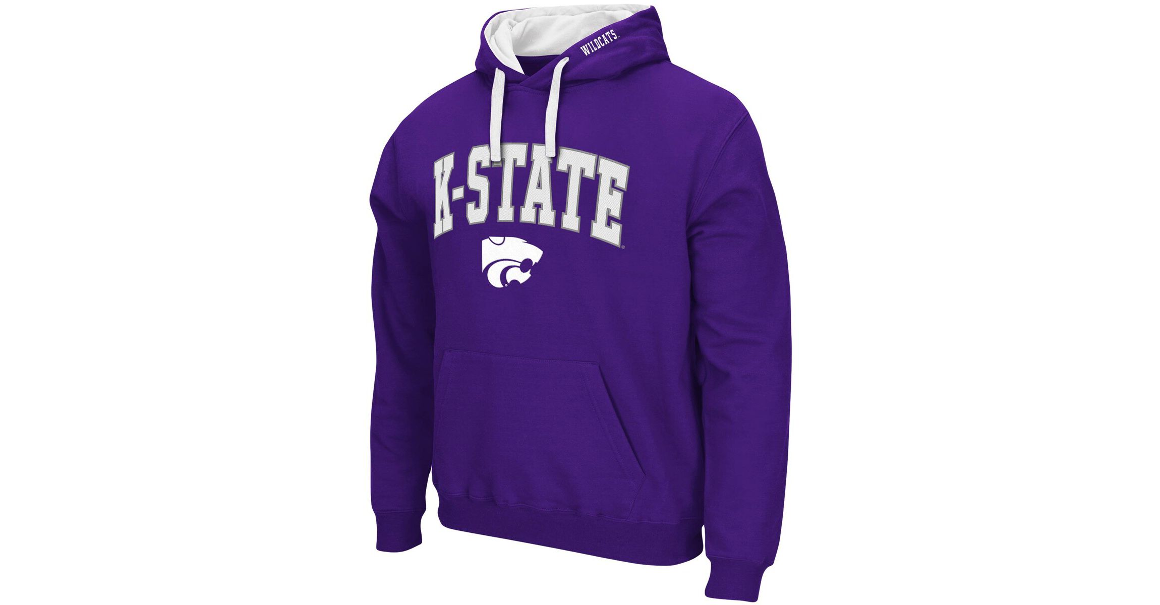 NCAA Kansas State Wildcats Big & Tall Arch & Logo 2.0 Pullover Hoodie