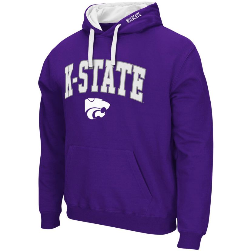 NCAA Kansas State Wildcats Big & Tall Arch & Logo 2.0 Pullover Hoodie