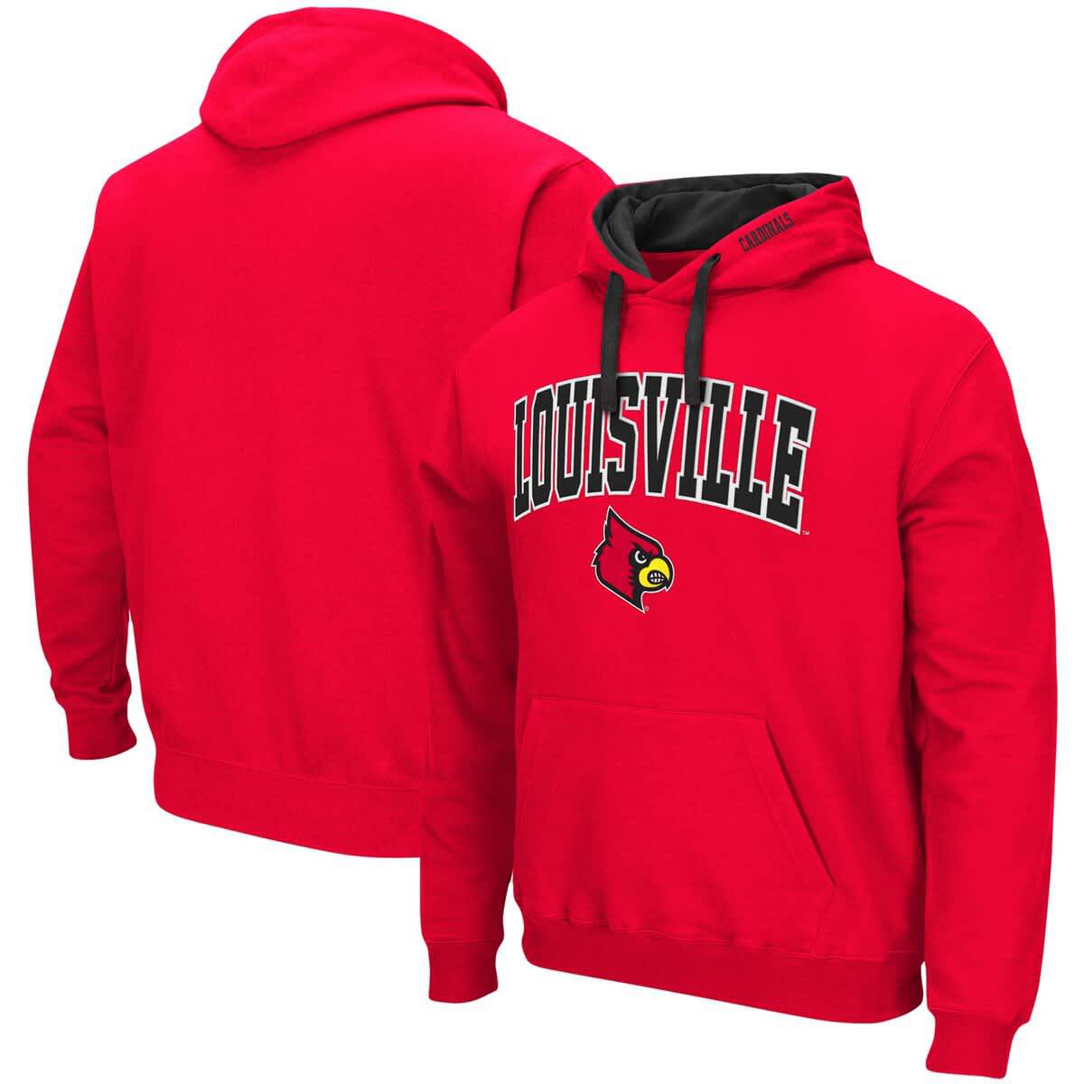 NCAA Louisville Cardinals Big & Tall Arch & Logo 2.0 Pullover Hoodie