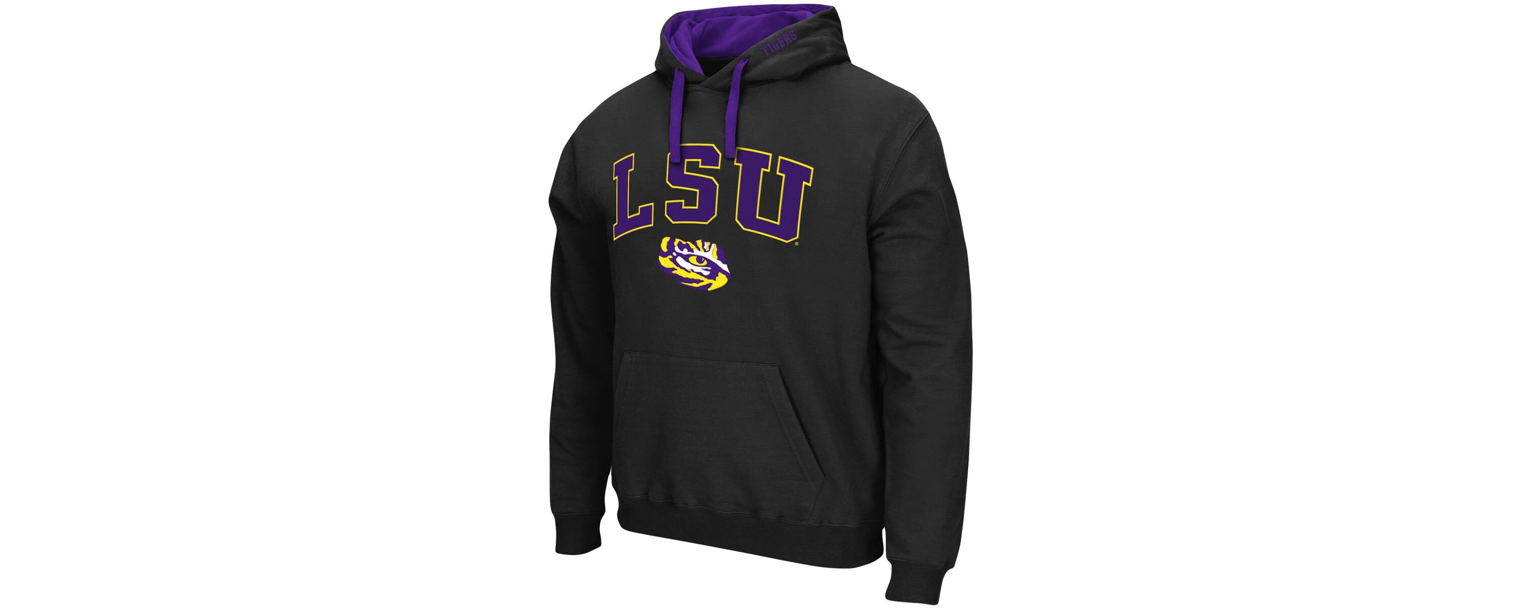 NCAA LSU Tigers Big & Tall Arch & Logo 2.0 Pullover Hoodie