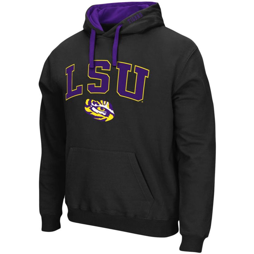 NCAA LSU Tigers Big & Tall Arch & Logo 2.0 Pullover Hoodie