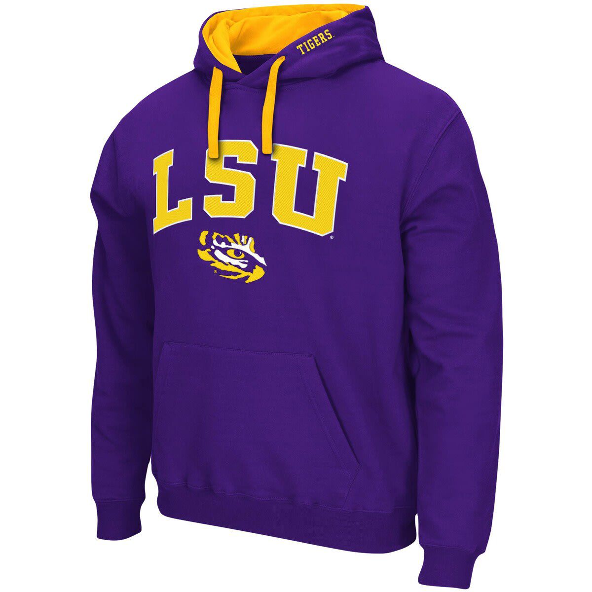 NCAA LSU Tigers Big & Tall Arch & Logo 2.0 Pullover Hoodie
