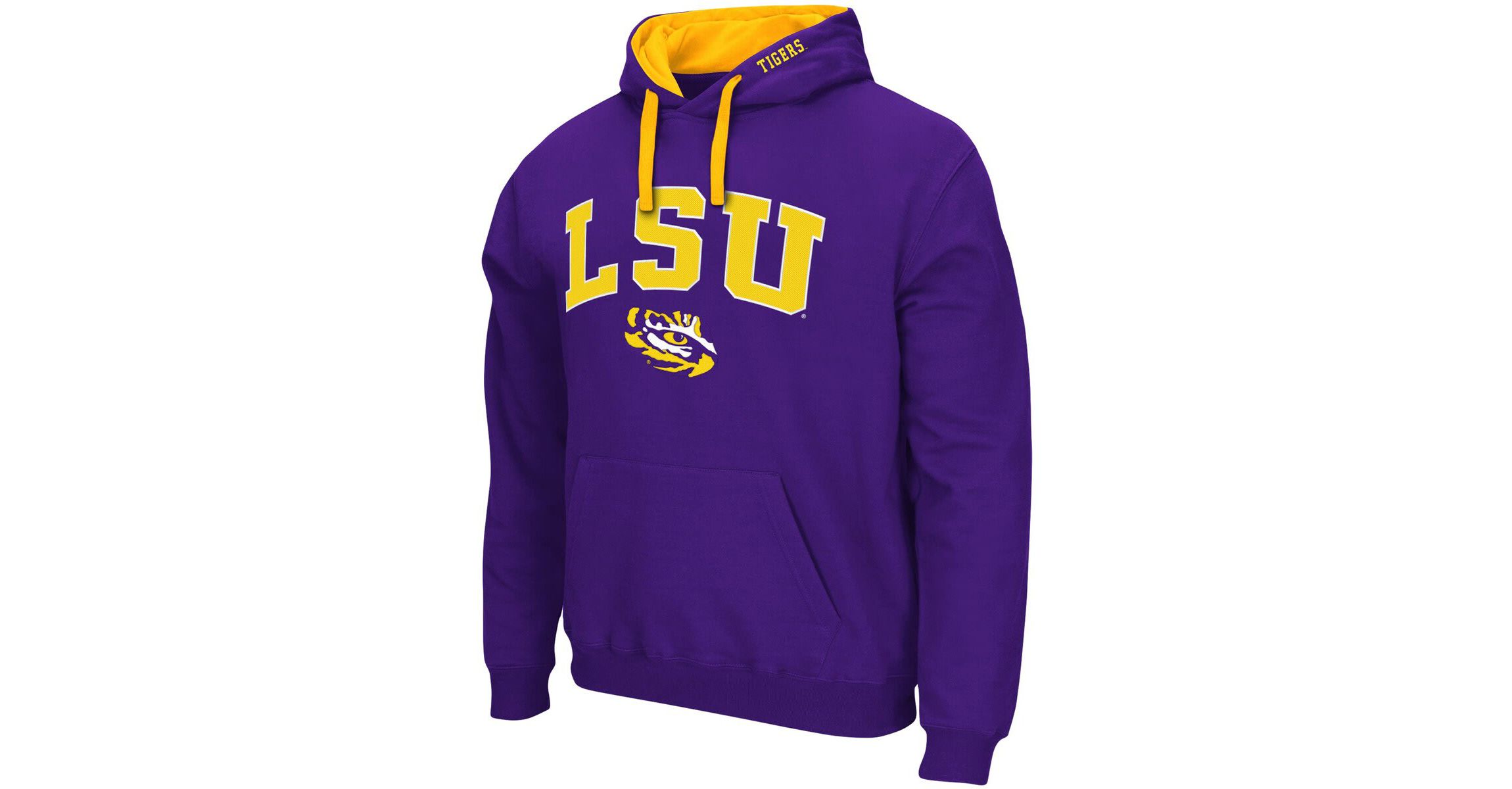 NCAA LSU Tigers Big & Tall Arch & Logo 2.0 Pullover Hoodie
