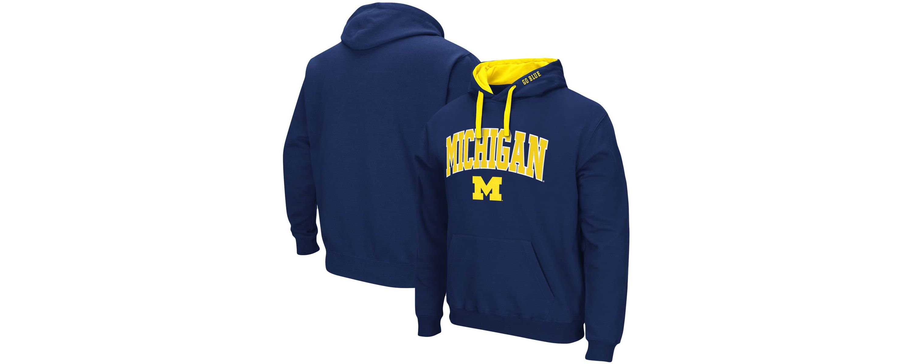 NCAA Michigan Wolverines Big & Tall Arch & Logo 2.0 Pullover Hoodie