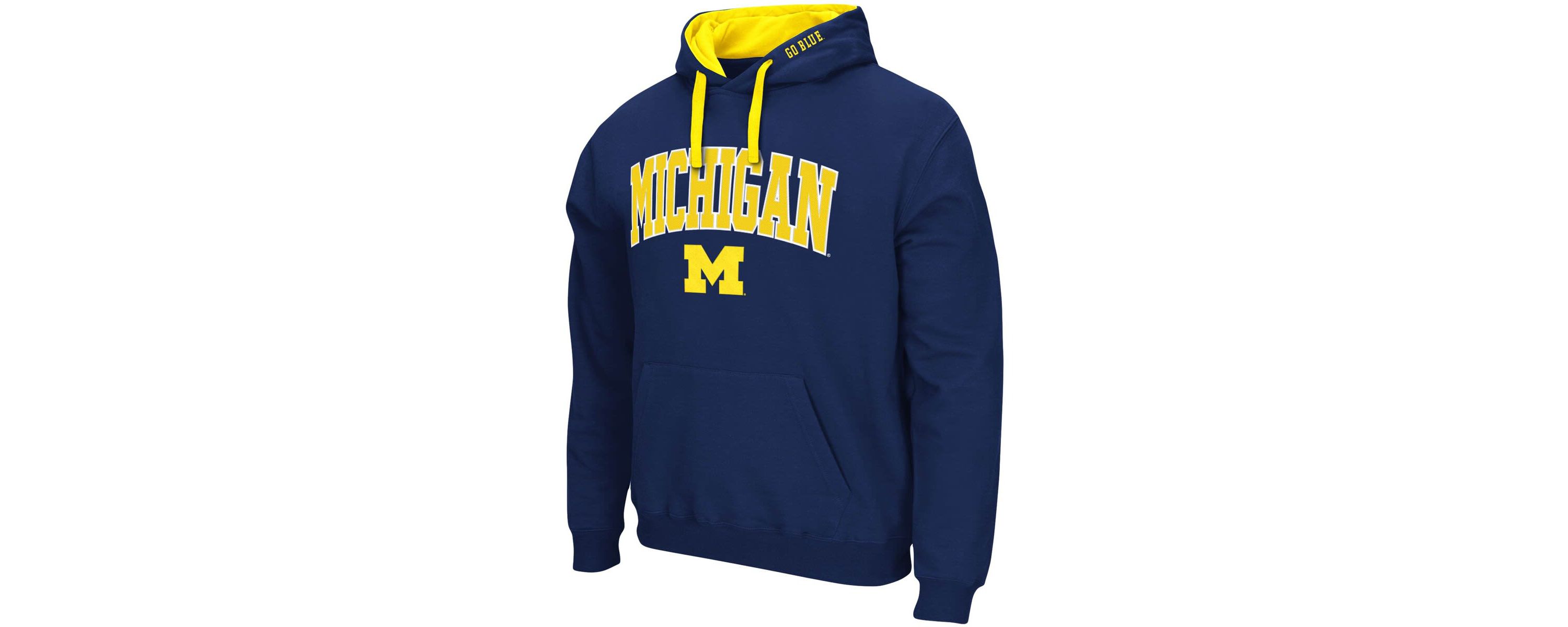 NCAA Michigan Wolverines Big & Tall Arch & Logo 2.0 Pullover Hoodie