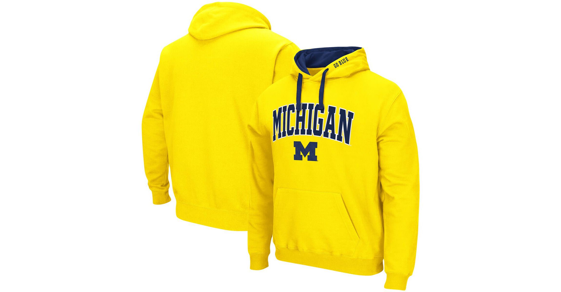 NCAA Michigan Wolverines Big & Tall Arch & Logo 2.0 Pullover Hoodie