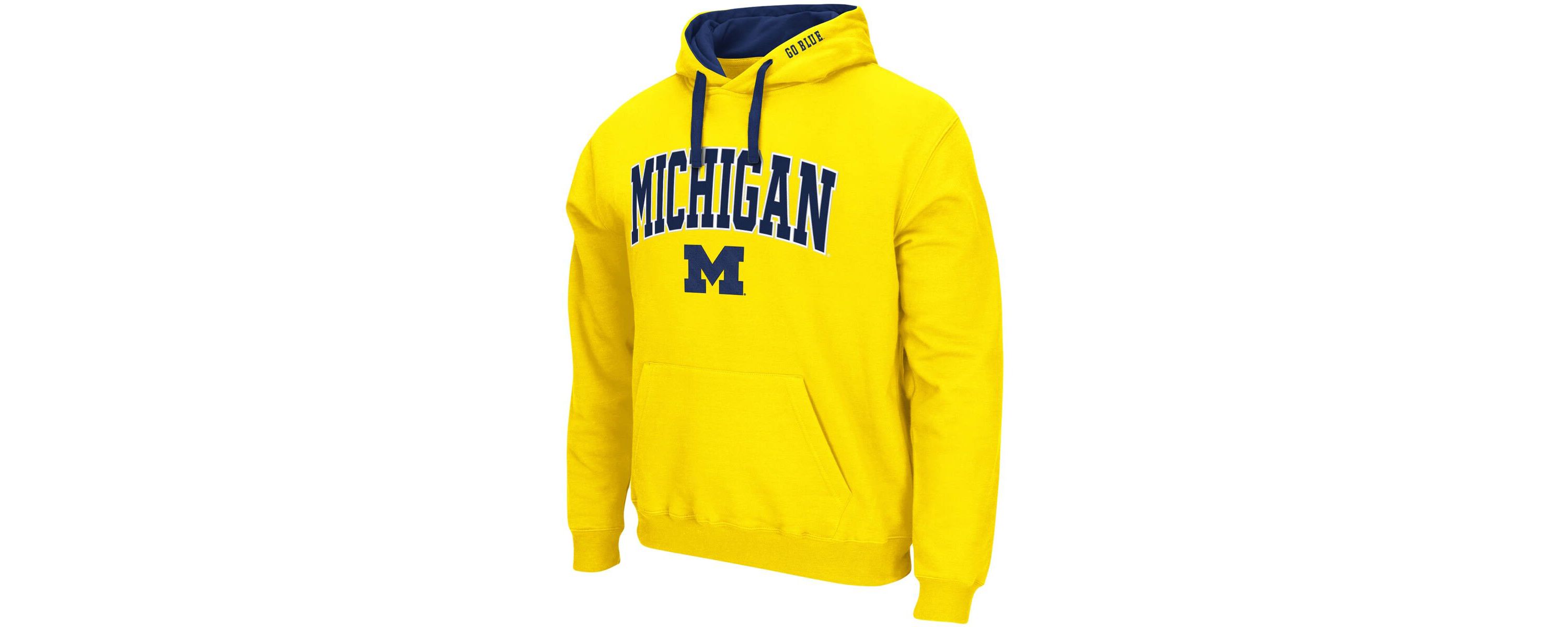 NCAA Michigan Wolverines Big & Tall Arch & Logo 2.0 Pullover Hoodie
