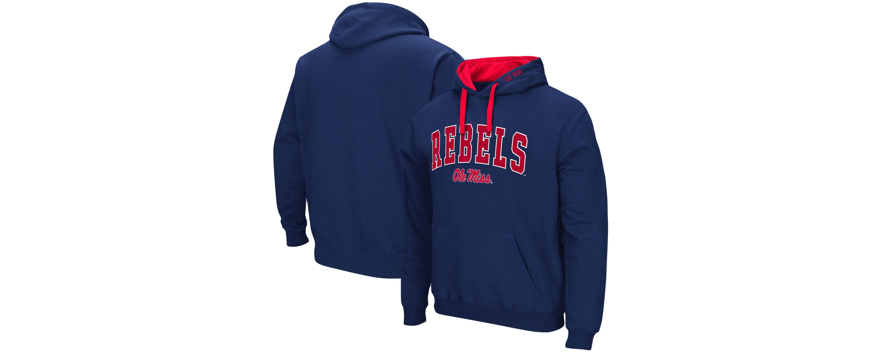 NCAA Ole Miss Rebels Big & Tall Arch & Logo 2.0 Pullover Hoodie