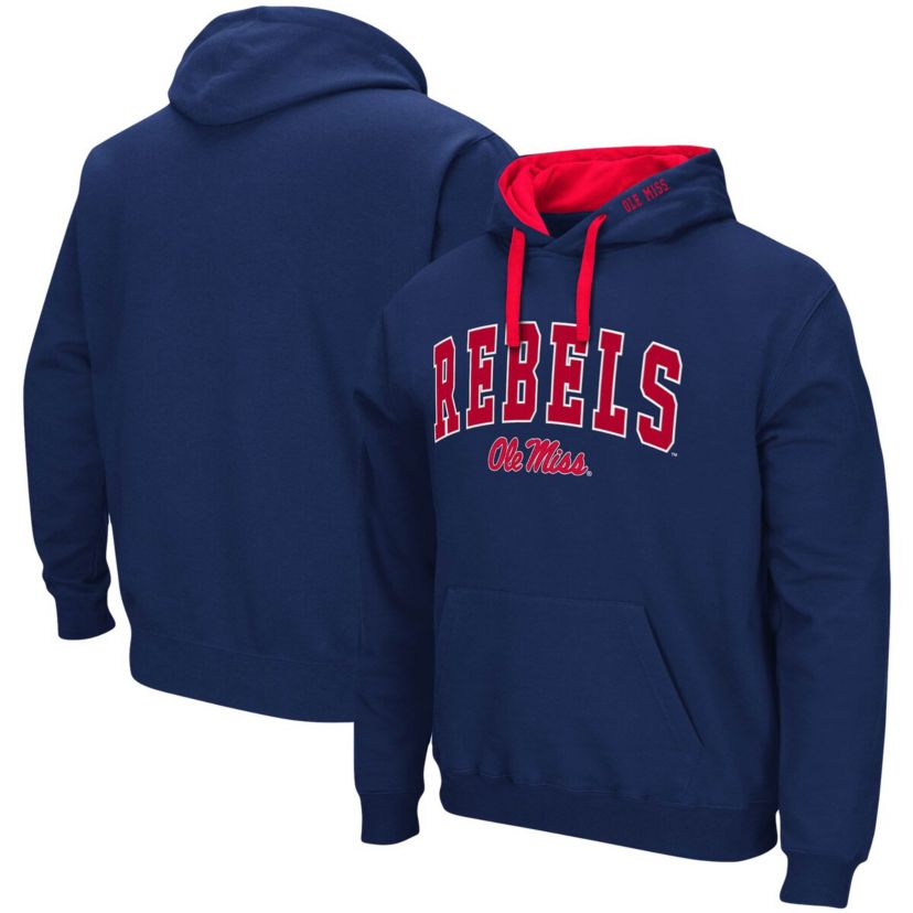NCAA Ole Miss Rebels Big & Tall Arch & Logo 2.0 Pullover Hoodie