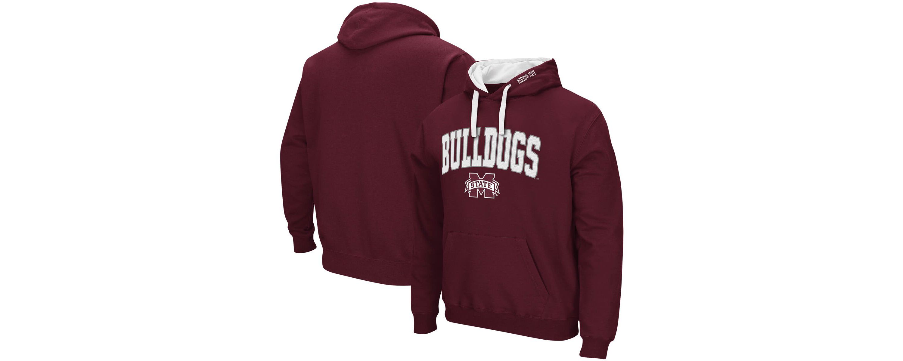 NCAA Mississippi State Bulldogs Big & Tall Arch & Logo 2.0 Pullover Hoodie