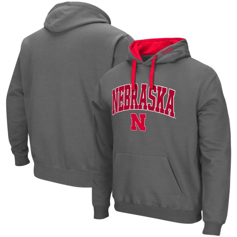 NCAA Nebraska Huskers Big & Tall Arch & Logo 2.0 Pullover Hoodie