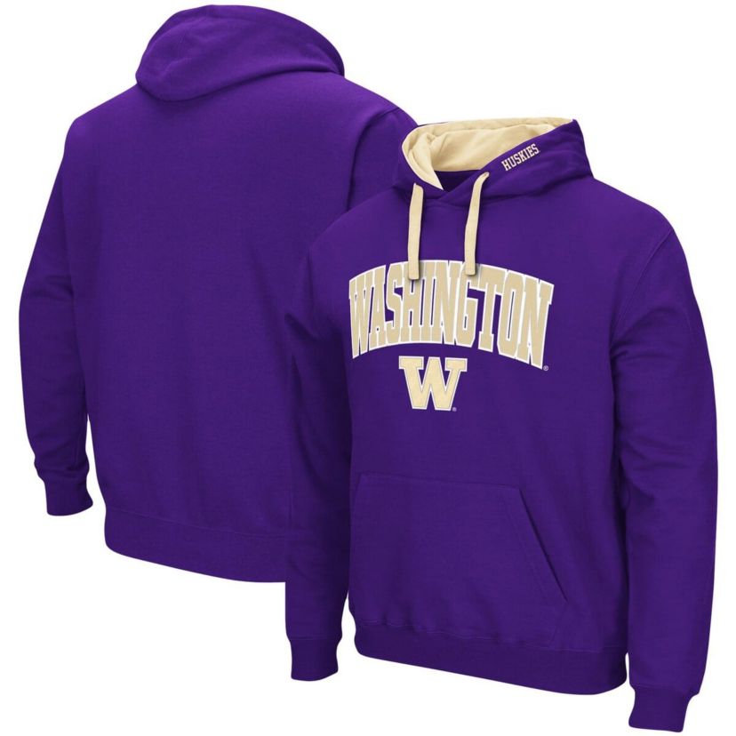 NCAA Washington Huskies Big & Tall Arch & Logo 2.0 Pullover Hoodie