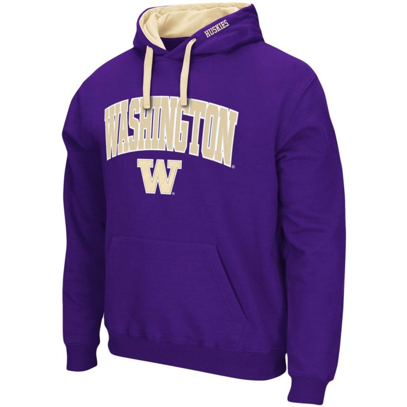 NCAA Washington Huskies Big & Tall Arch & Logo 2.0 Pullover Hoodie
