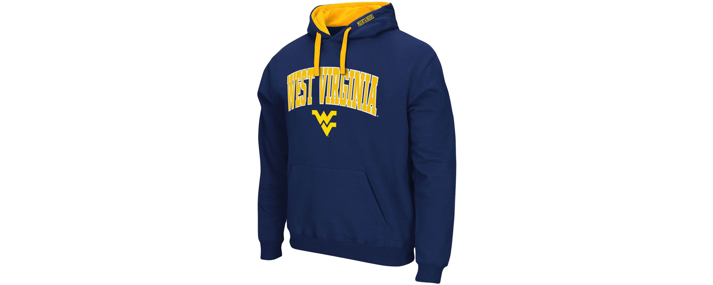 NCAA West Virginia Mountaineers Big & Tall Arch & Logo 2.0 Pullover Hoodie