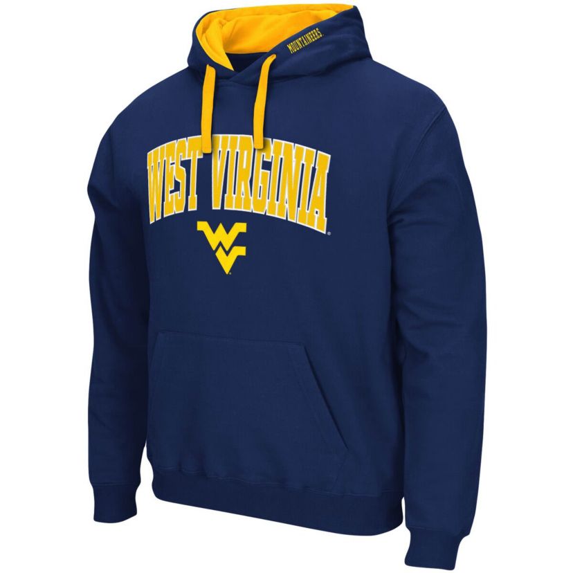 NCAA West Virginia Mountaineers Big & Tall Arch & Logo 2.0 Pullover Hoodie