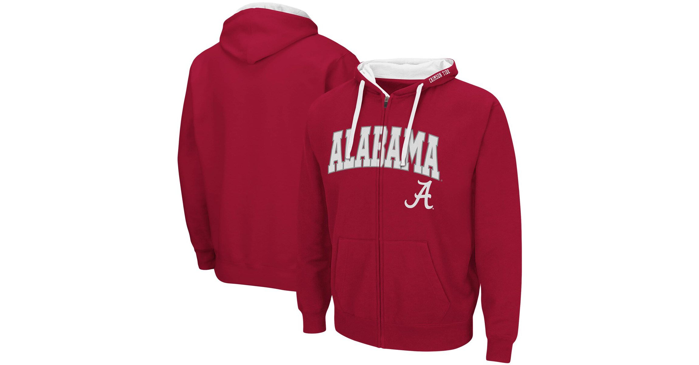 Alabama Crimson Tide NCAA Alabama Tide Big & Tall Full-Zip Hoodie
