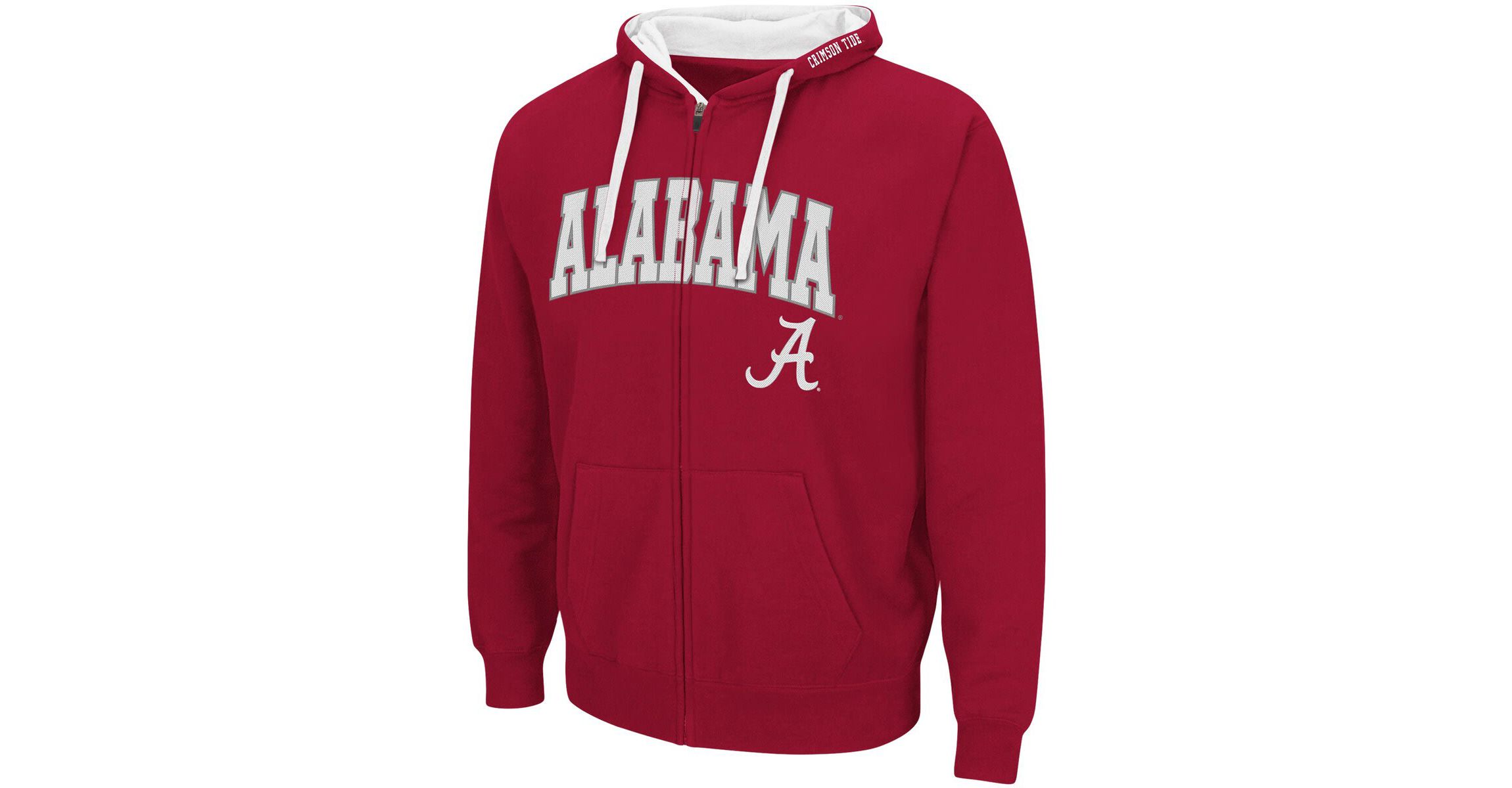 Alabama Crimson Tide NCAA Alabama Tide Big & Tall Full-Zip Hoodie