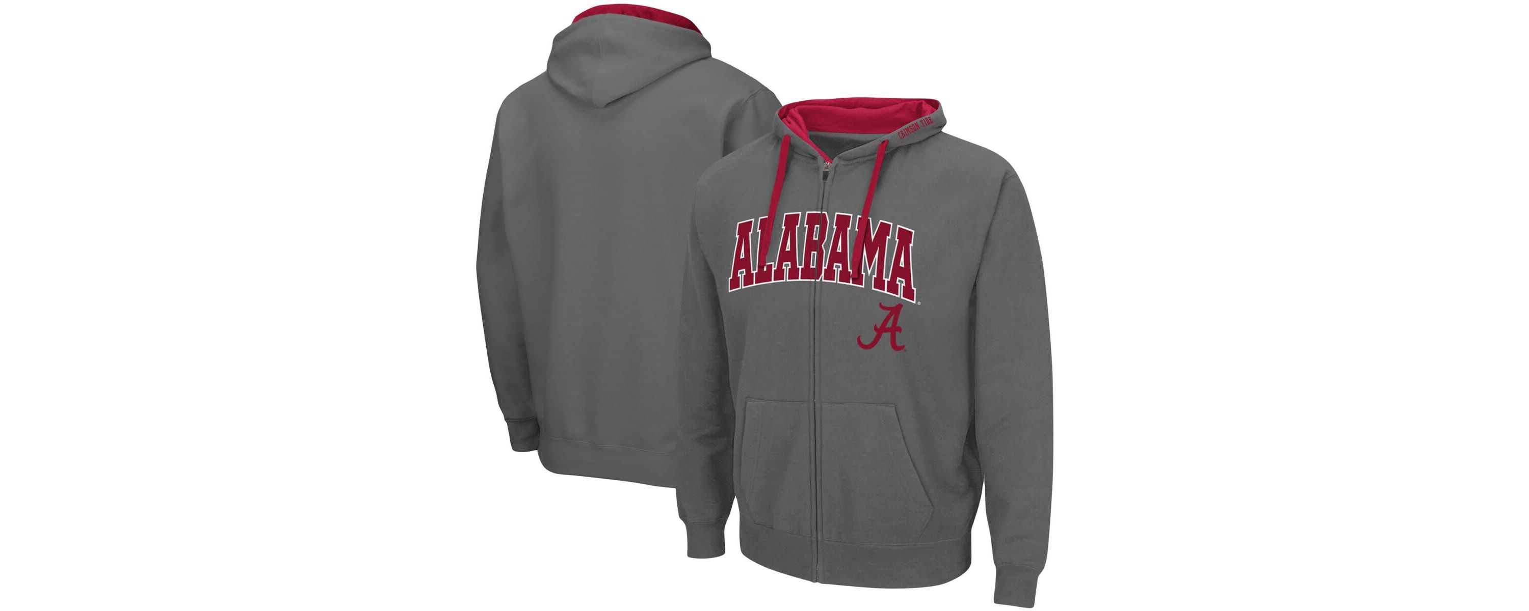 Alabama Crimson Tide NCAA Alabama Tide Big & Tall Full-Zip Hoodie