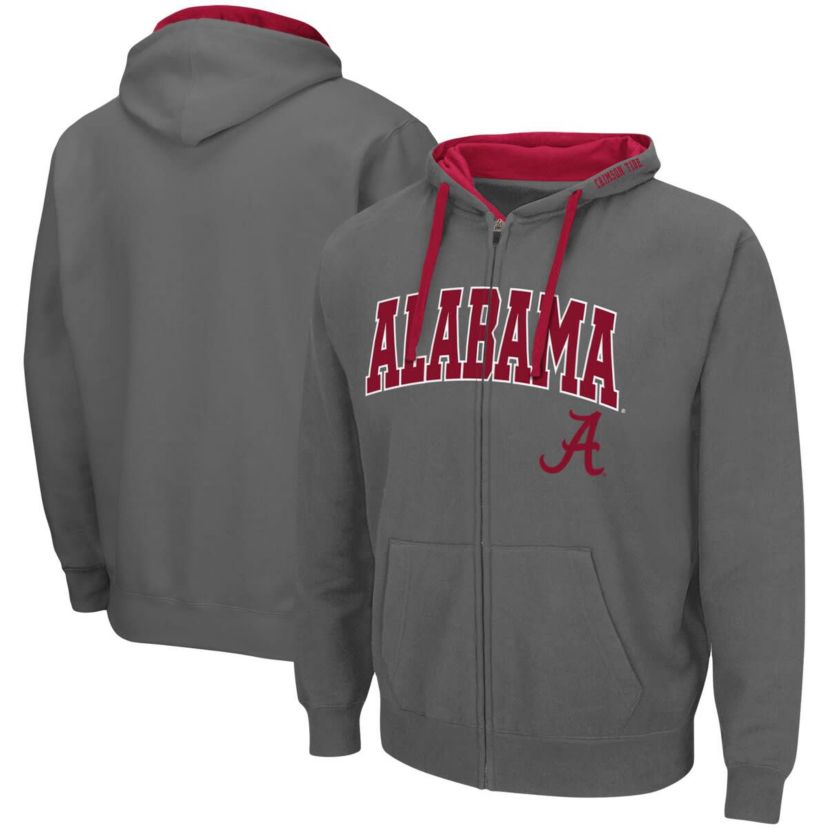 Alabama Crimson Tide NCAA Alabama Tide Big & Tall Full-Zip Hoodie