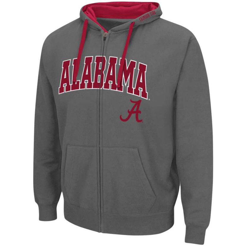 Alabama Crimson Tide NCAA Alabama Tide Big & Tall Full-Zip Hoodie
