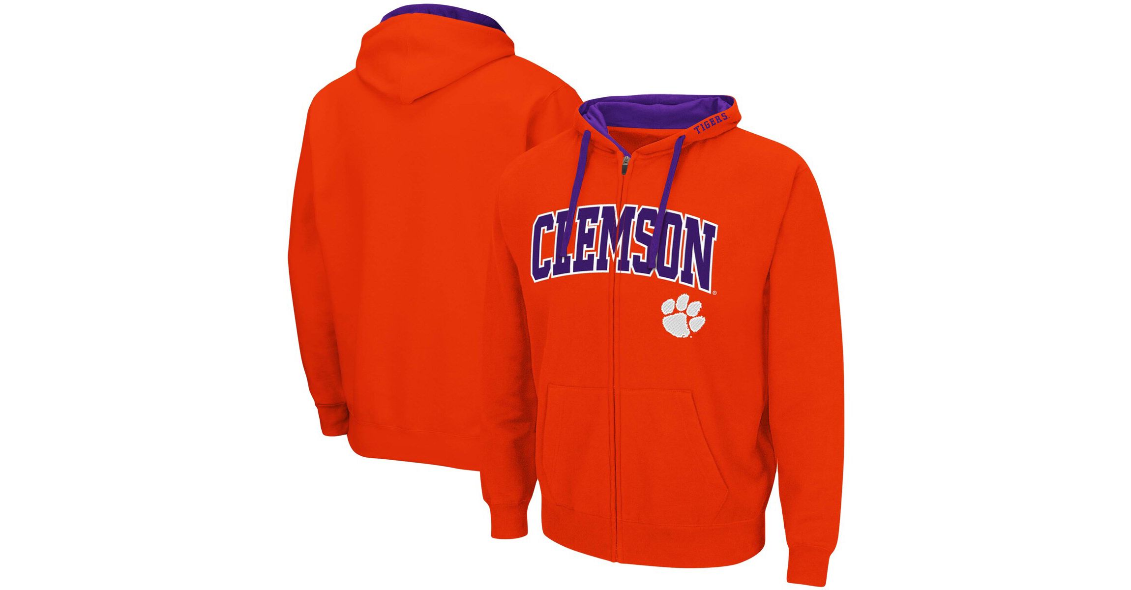 NCAA Clemson Tigers Big & Tall Full-Zip Hoodie