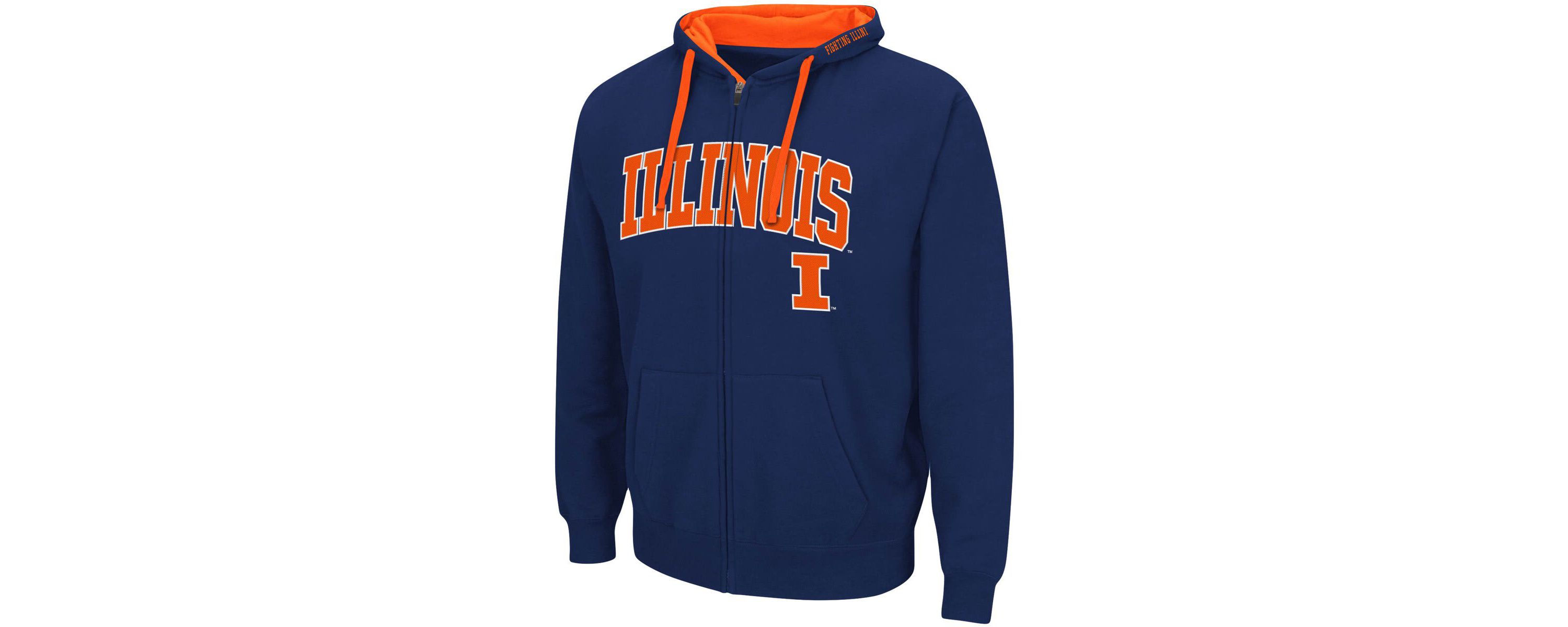 NCAA Illinois Fighting Illini Big & Tall Full-Zip Hoodie