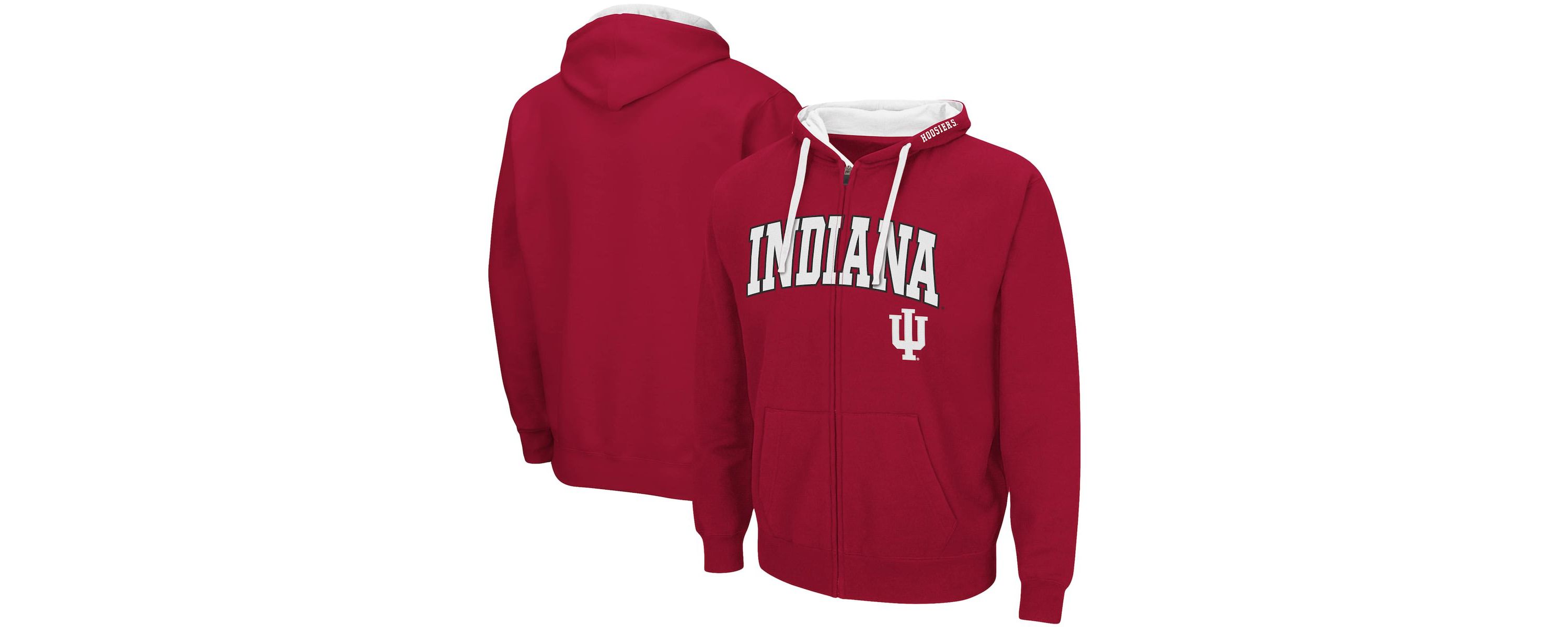 NCAA Indiana Hoosiers Big & Tall Full-Zip Hoodie