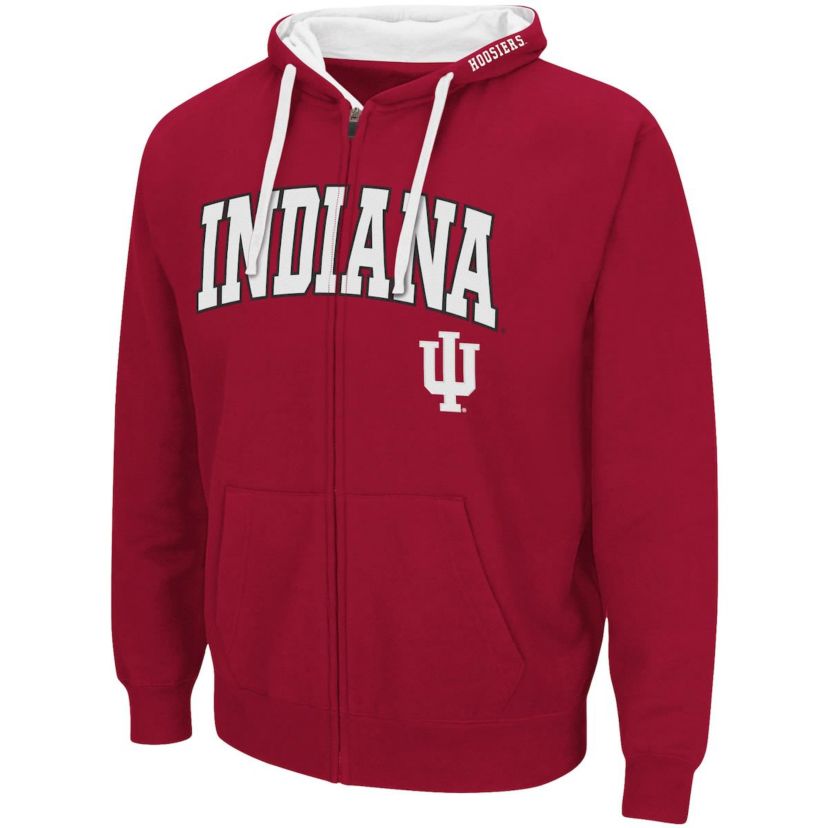 NCAA Indiana Hoosiers Big & Tall Full-Zip Hoodie