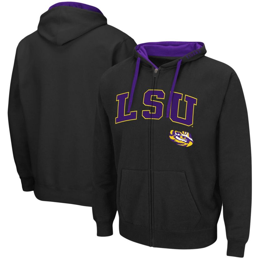 NCAA LSU Tigers Big & Tall Full-Zip Hoodie